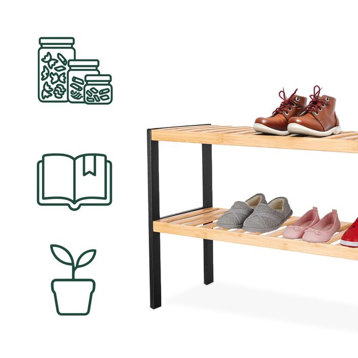 Стелаж для взуття Relaxdays з бамбука