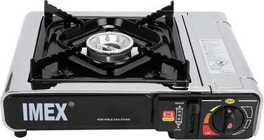 IMEX Camping: Газовий набір для приготування їжі з 16 балончиками в кейсі – ідеальний для кемпінгу, пікніків, барбекю та подорожей на природу