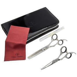 Набір ножиць Olivia Garden SilkCut, 2 ножиці (ножиці для стрижки волосся 5,75'', ножиці для вирівнювання 5,0'')