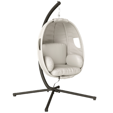 Підвісне крісло з каркасом, складане. Комфортний гамак з товстими подушками, регульованою висотою та ременем безпеки (до 120 кг)