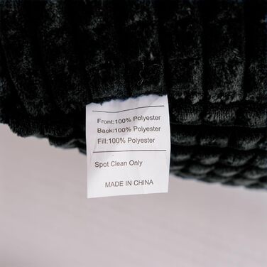 Лежак для читання Lesekissen, великий, для дорослих та дітей, з підлокітниками, підтримка спини для відпочинку та сну, вафельний малюнок, стереоскопічний дизайн, чорний, великий