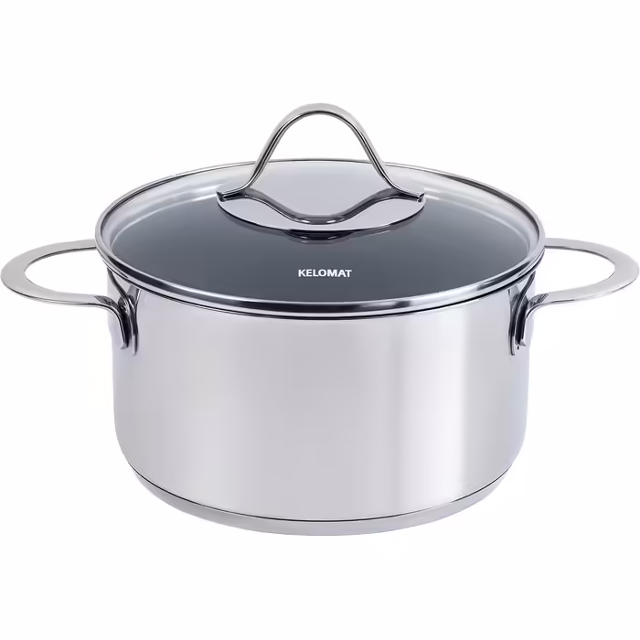 Каструля Kelomat PERFEKT з кришкою, 24 см, 5.7 л, нержавіюча сталь