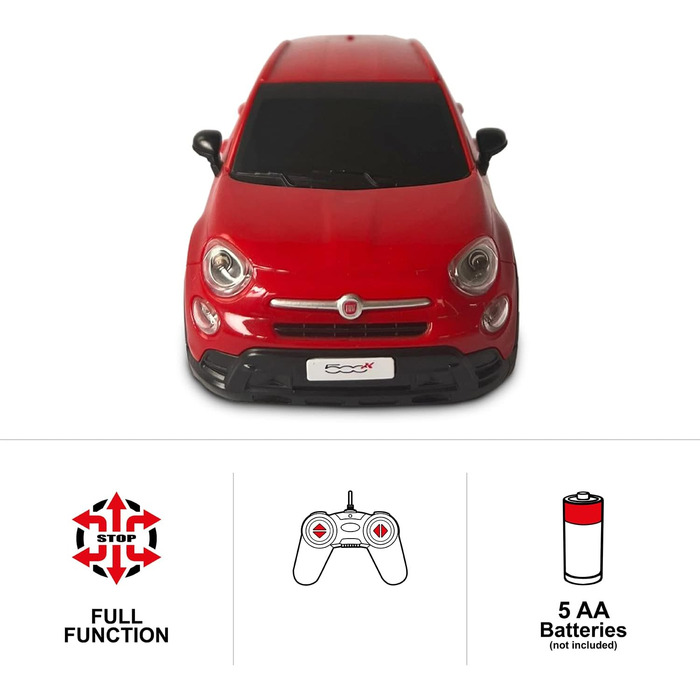 Модель автомобіля Fiat 500 X Mondo Motors 1:24, 8 км/год, іграшка для дітей