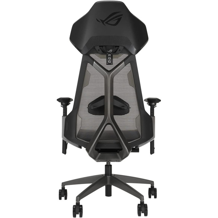 Ігровий крісло ASUS ROG Destrier Ergo (чорний) з регульованими підлокітниками та підтримкою попереку