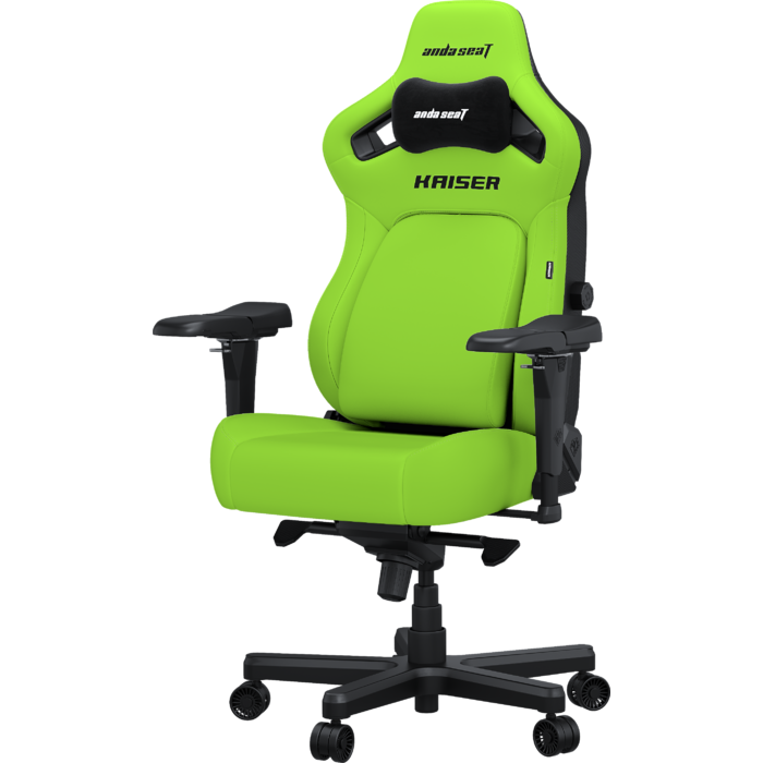 Крісло ігрове Anda Seat Kaiser 4 Cyber Green PVC Size XL