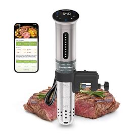 Sous Vide занурювальний циркулятор KitchenBoss G310PS-SC: точний контроль температури, Wi-Fi, LED дисплей, 1100W, IPX7 водонепроникність