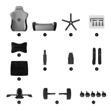 Крісло ігрове Anda Seat T-Pro 2 Black Size XL