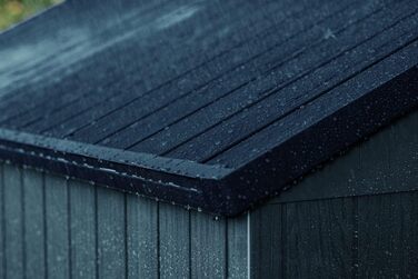 Садовий будиночок KETER Darwin 2,8 м² сірий (6x6) з Evotech пластику, з дверима та вентиляцією, 25x184x205 см