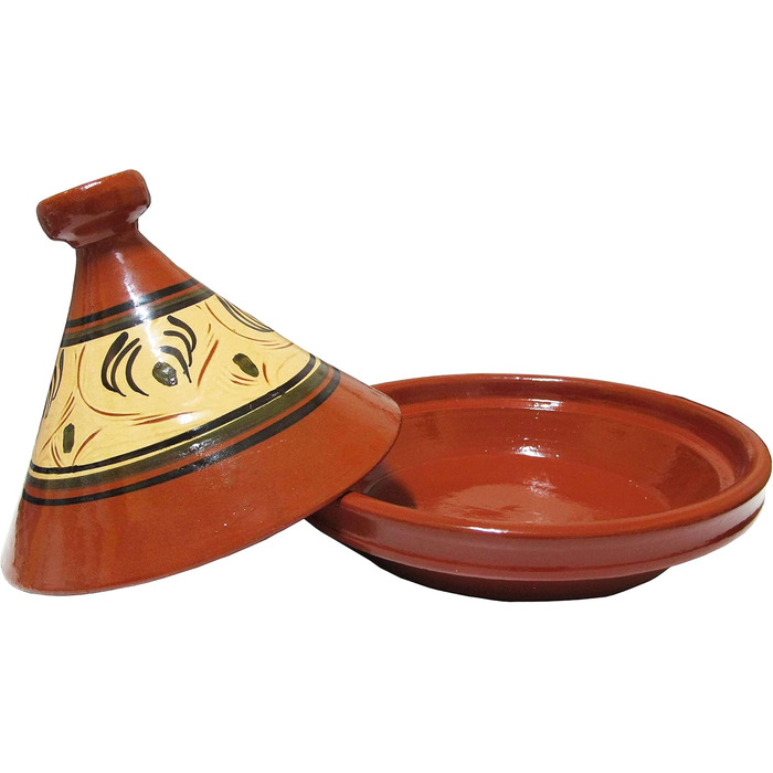 Тажин марокканський Tanger, глазурований, Ø 26 см, для 2-3 осіб - каструля для приготування, преміум-якість, для всіх типів плит та духовки