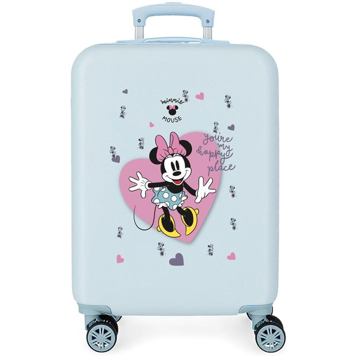 Багажник салону Disney Minnie My Happy Place, синій, 50x39x20 см, ABS, кодовий замок, 34л, 1.8 кг, 4 колеса