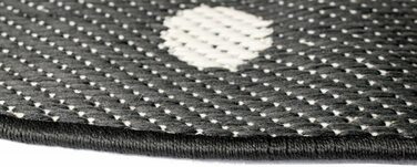 Килим-мрія килим для дитячої кімнати дитячий ігровий килимок 3D з ефектом хай-лоу чорний (160 см круглий, кремово-сірий зі слоном)