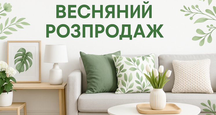 Весняний розпродаж! Весняний розпродаж!