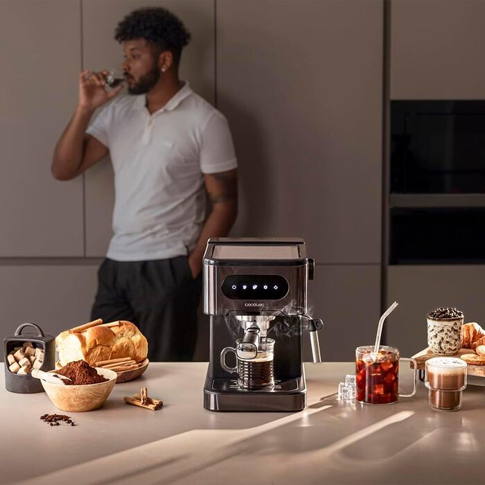 Еспресо-машина Cecotec Power Espresso 20 Coldbrew: еспресо, капучино, кава холодного типу, 20 бар, професійна якість для дому