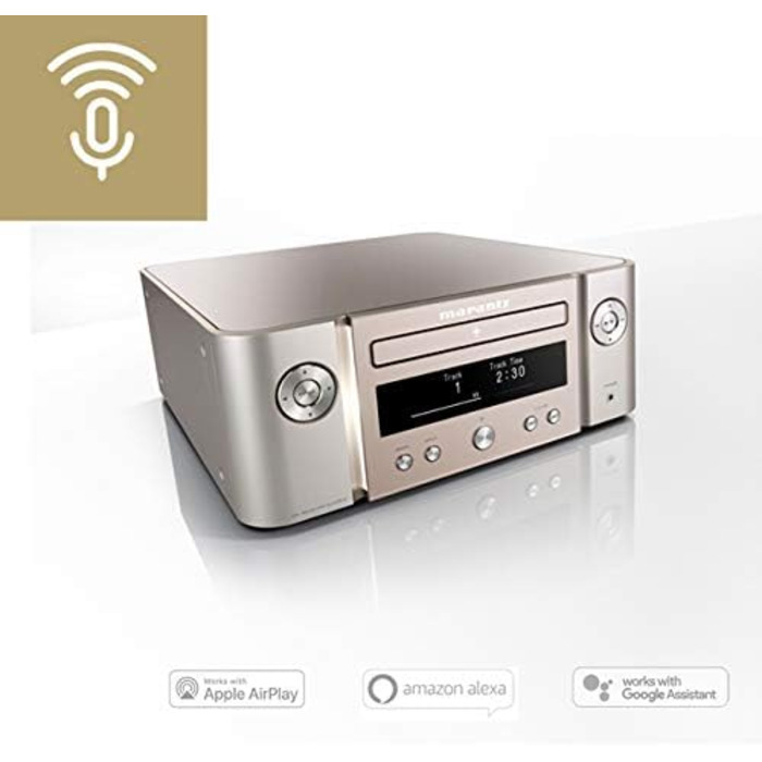 Система Marantz Melody X, програвач компакт-дисків, радіо DAB, потокове передавання, HEOS, Bluetooth, AirPlay 2, Alexa, Чорний