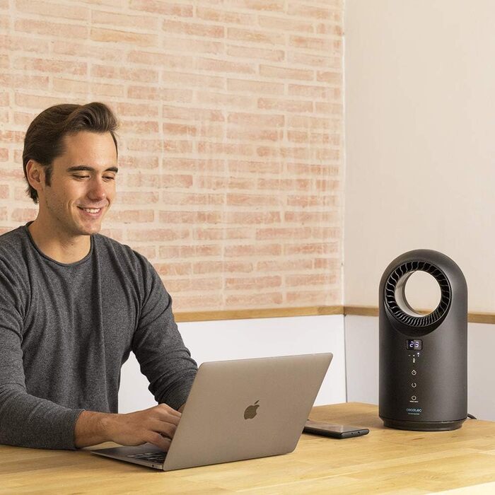 Конвектор Cecotec Warm 8400 Bladeless Connected: WiFi, сенсорне управління, 1500W, чорний