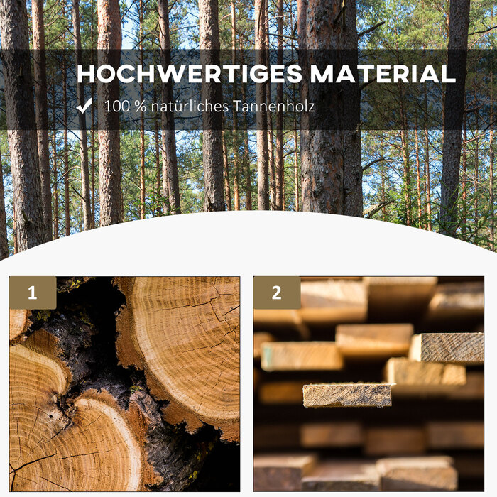 Лавочка для саду з дерева, стійка до погодних умов. Міцна лавка для саду, садові меблі, рустикальний стиль, натуральне дерево. Розміри: 98 x 50 x 39,5 см.