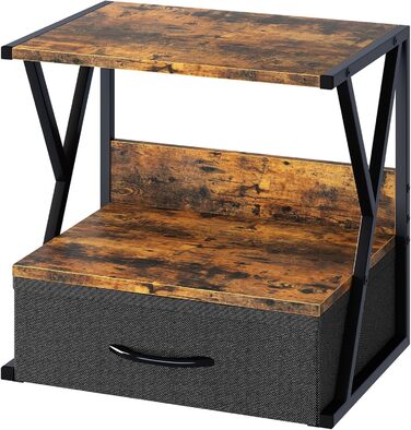 Стійка для принтера з ящиком, коричнева - органайзер для офісу, дому, школи