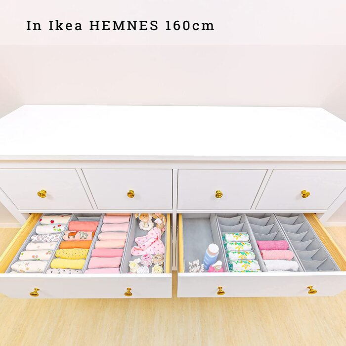 Подвійний органайзер Simple Joy HEMNES для комода ідеально підходить міцне дно Система розташування висувних ящиків для пеленального приладдя