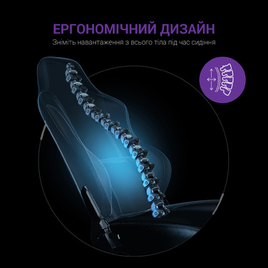 Крісло ігрове Anda Seat Luna Black Fabric Size L