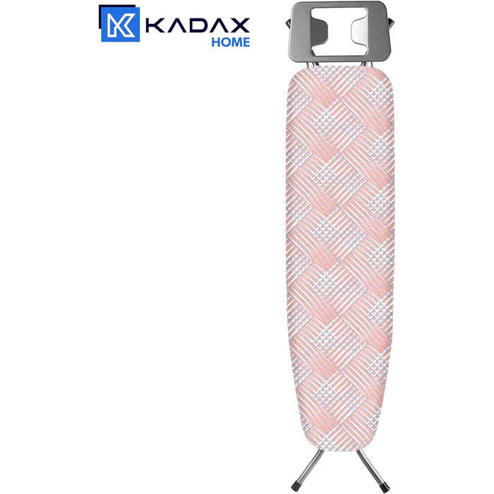 Прасувальна дошка KADAX з термостійкою залізною полицею, розкладна настільна прасувальна дошка з регульованою висотою, міцна прасувальна дошка з міцними ніжками (лососевий колір)