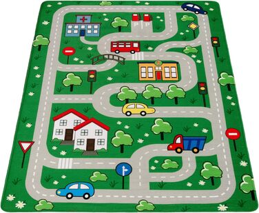 Дитячий килимок Килимок для дитячої кімнати Ігровий килимок Вуличний килимок нековзний сучасний зелений, розмір (150 см круглий)