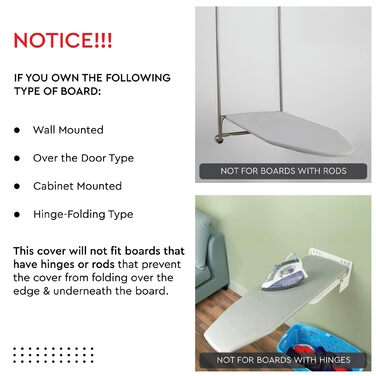 Чохол для прасувальної дошки Encasa Homes Luxury Line, середній, 112x34 см, з товстою підкладкою, зелені троянди, для дому та готелю