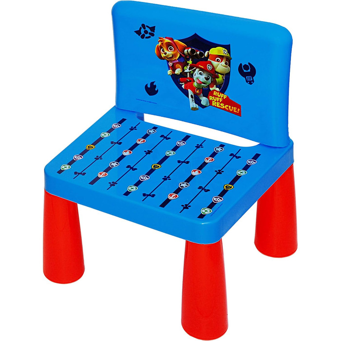 Набір alles-meine.de GmbH Стіл і стілець - в т.ч. Розмальовки Ручки - Щенячий патруль - Собаки - Стіл для малювання/Стіл для малювання/Письмовий стіл/Ігровий столик - для дітей із пластику/П. без NAME