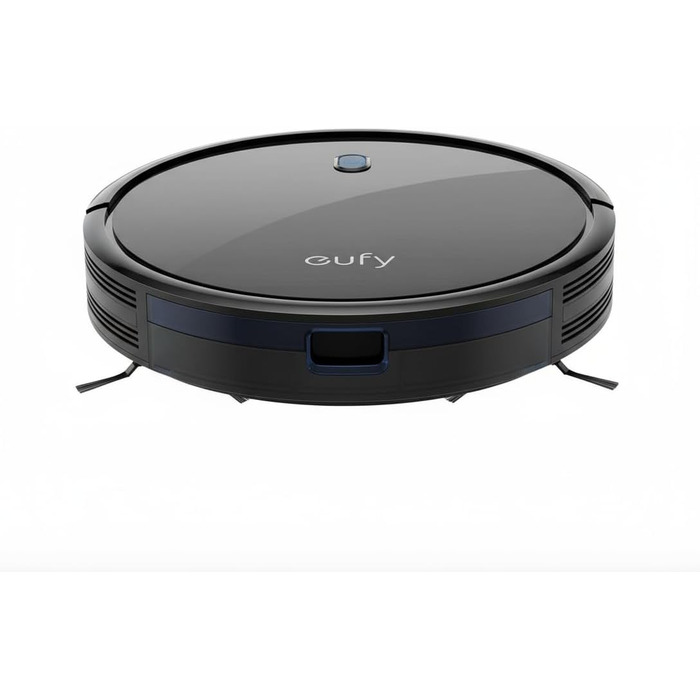 Робот-пилосос eufy RoboVac 11S (Slim) з автоматичною станцією самостійного очищення, ультратонкий (7,3 см), для прибирання килимів, з висувними бічними щітками для кутів, точковою лазерною та інфрачервоною навігацією