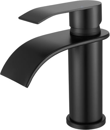 Змішувач для ванної CECIPA Gebürstet, нержавіюча сталь, чорний, 86 мм | Змішувач для умивальника | Змішувач для ванної кімнати