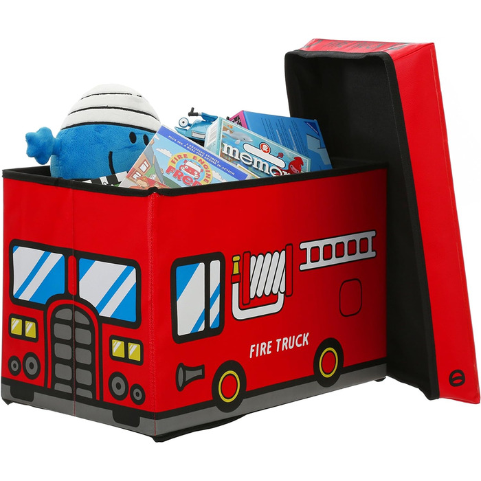Дитяча кондитерська дизайнерська коробка/сидіння, МДФ, ПВХ, 49x333 (червоний)