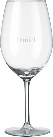 Келих для білого вина з гравіюванням - Налаштовується з іменами, текстом, дизайном та шрифтами (1)