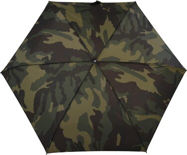 Кишенькова парасолька iX-brella Super Mini з чохлом і затискачем на ремінь 94cm камуфляжний дизайн оливковий