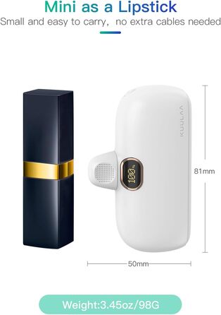 МАг, 20 Вт PD, LED-дисплей, USB-C, сумісний з iPhone, Samsung, Huawei, 5000