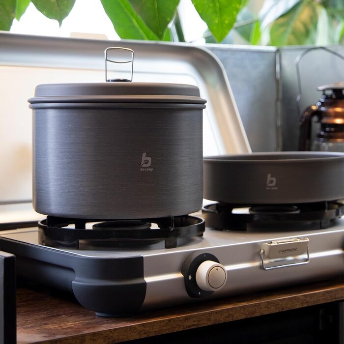 Набір для кемпінгу Bo-Camp Explorer 3tlg: каструля, сковорода, штакель, алюміній