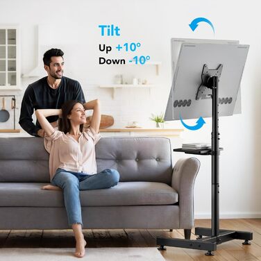 Кріплення для телевізора AX WABER на підлогу для LCD, OLED LED телевізорів 13-50 дюймів, VESA 200x200, до 35 кг, AX2008TBM (без шківів)