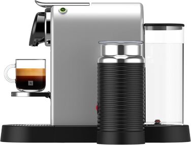 Кавомашина Nespresso Krups Citiz & Milk XN741B с автоматичним відключенням, срібна