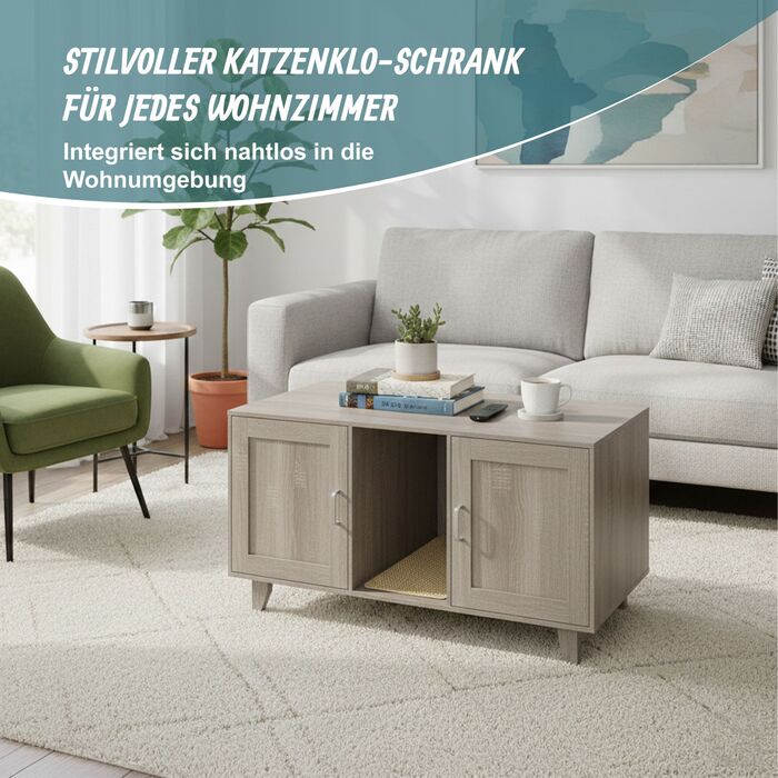 Relaxdays XXL комод для котячого туалету