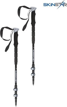 Трекінгові палиці Ski Pole Ski Touring Pole Лижні палиці для походів (ЧОРНИЙ/СІРИЙ), 1 Touring Pole