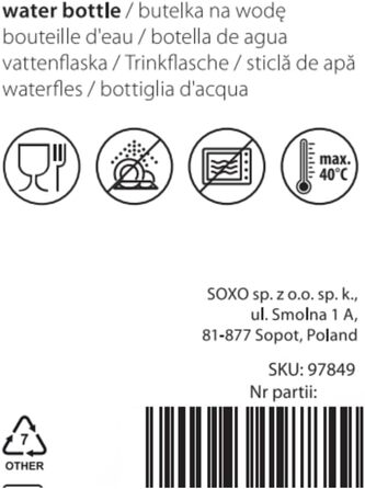 Пляшка для води MOMO WAY без бісфенолу А, 1.5-літрова пляшка для води з соломинкою без бісфенолу А, спортивна пляшка для спорту, Outoor, (зелено-рожева)