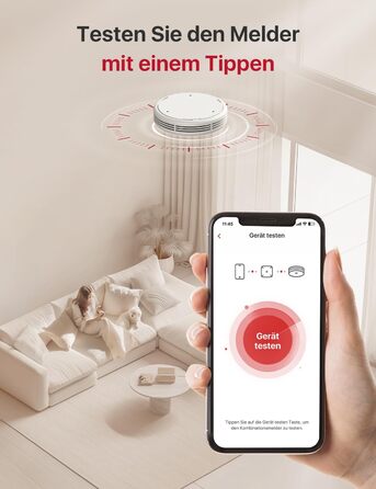Датчик диму та CO X-Sense з Wi-Fi, голосовий сповіщення та визначенням місця розташування, 2-в-1, з базовою станцією SBS50, XP0A-MR11