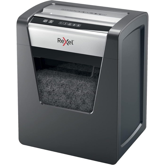 Шредер Rexel Momentum X308: безпечний знищення документів (P3), 15л контейнер, чорний