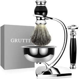 Набір для гоління GRUTTI Premium з бритвою та підставкою