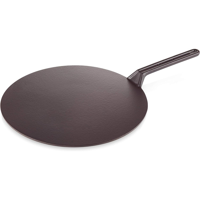 Сковорода для крепів Le Creuset з дерев'яним шпателем, чавун, діаметр 32 см, для всіх типів плит (включно з індукційними), Cerise (Вишневий)