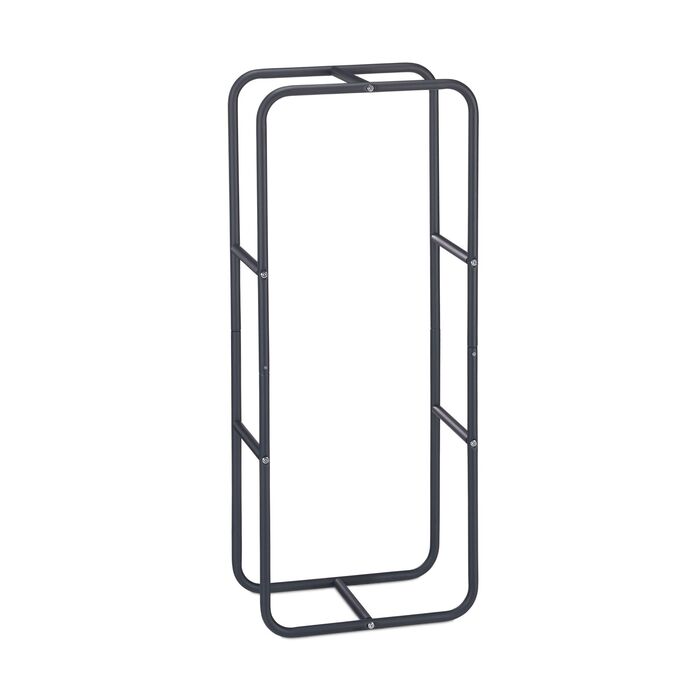 Стильна металева полиця для дров Relaxdays