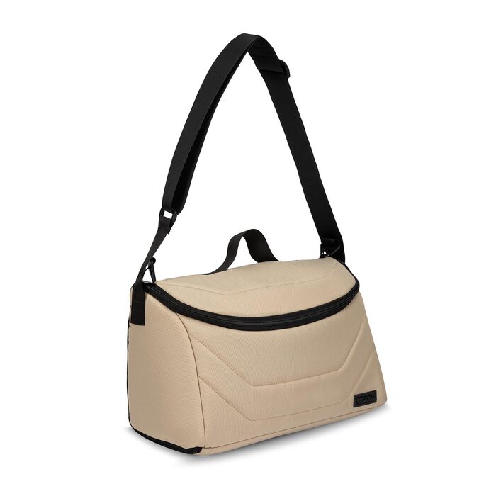 Дитяча коляска MoMi GISELLE 2 в 1 комбінована, бежева: для малюків від народження до 22 кг, з 5-точковим ременем безпеки, збірно-розкладна, з кошиком, матрацом, дощовиком та пеленатором