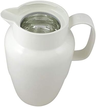 Термос Helios Mondo Push з нержавіючої сталі, 1,3 л, білий