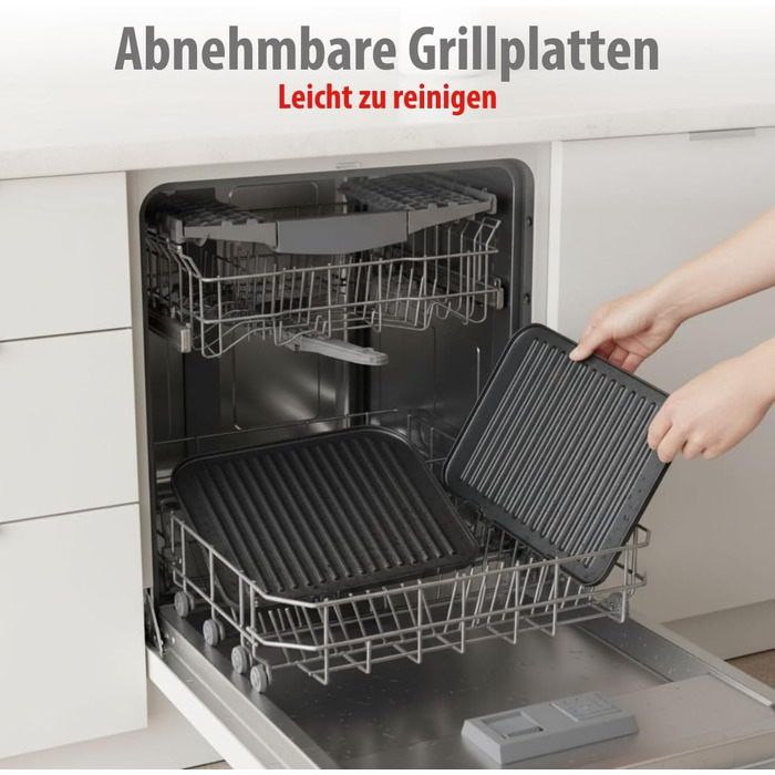 Контактний гриль Alpina Optigrill 2100W: гриль для сендвічів, паніні та овочів з антипригарним покриттям та інтелектуальним режимом приготування