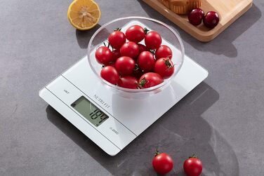 Ваги для кави NUTRI FIT Mini з таймером, USB-C, LED-дисплеєм, 2 кг/0,1 г, чорний (EK9380HR-weiss)