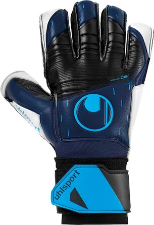 Футбольні рукавички воротаря uhlsport Speed Contact Soft Flex Frame 5.5 темно-синій / чорний / флуоресцентно-синій