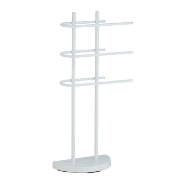 Підставка для рушників Relaxdays біла з 3-ма перекладинами